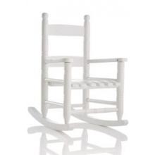 Elegant Baby Wooden Rocking Chair - White