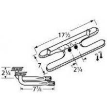 Stainless Steel H Twin, Centered, 2.25 Inch Offset Burner 14502-74902