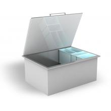 RCS Drop In Ice Bin Cooler With Condiment Trays