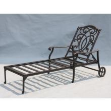 Desert Garden Cast Aluminum Patio Chaise Lounge - No Cushion(s)
