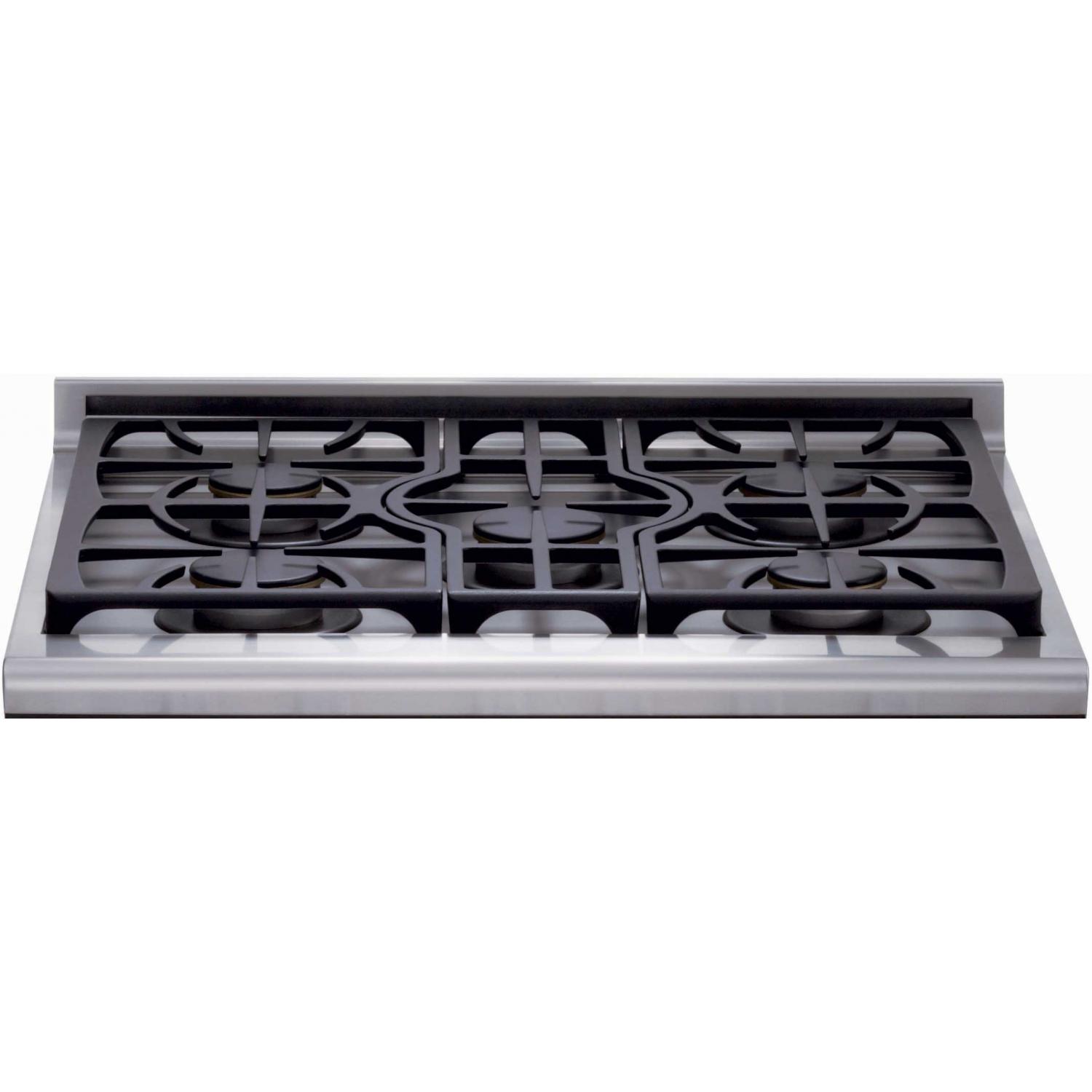 DCS Gas Range 30 Inch Burner Top View