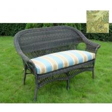 North Cape Tufted Love Seat Cushion ONLY (1)- Sausalito Green Tea