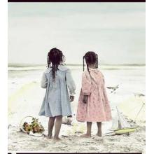 Two Girls On Beach Poster Print