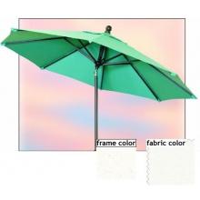 Shade Trends Aspen 9 X 8 Rib With 360 Auto Tilt Premium Market Umbrella - Natural White