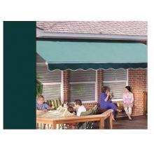 Sunsetter Pro Motorized Awning (11 Ft / Solid Evergreen) With Traditional Laminated Fabric With Left Mounted Moter And Wall Bracket