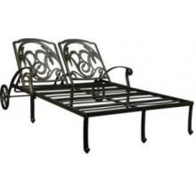Cast Shadows Cast Aluminum Patio Dual Chaise Lounge - No Cushion(s)