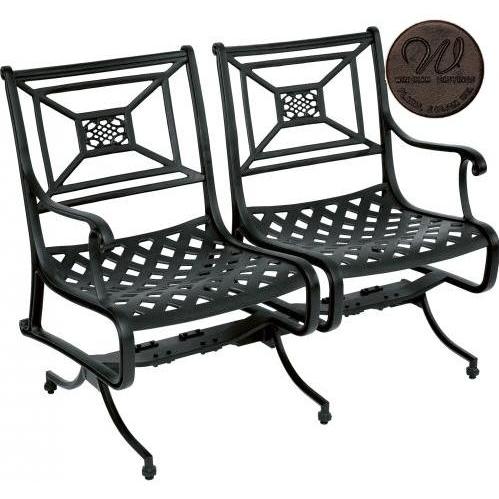 Windham Castings Key Largo Spring Settee Frame Only, Bronze
