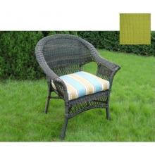 North Cape Tufted Single Cushion ONLY (1)- Cosette Green Tea