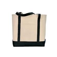 Ventnor Canvas Boat Tote Natural/Black