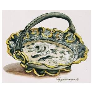 Porcelain Basket Poster Print