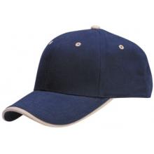 PWS Heavy Brushed Cotton Twill Cap - Navy/Khaki
