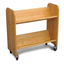 Rol-Rack Natural Oak-Tilted Shelves