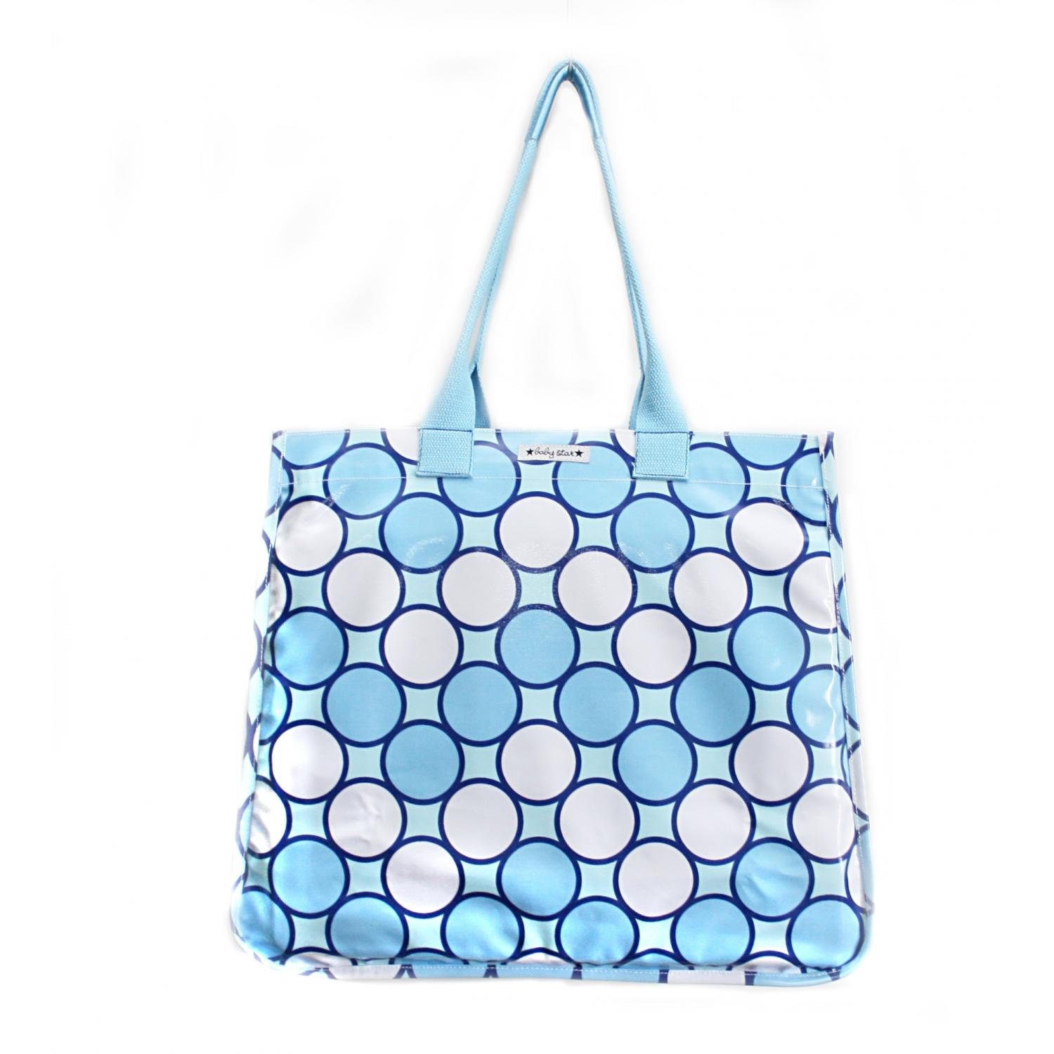 Baby Star Rock The Tote Print Diaper Bag - Tag Blue