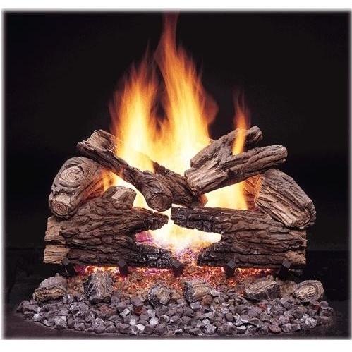 Monessen 30 Inch Massive Oak Vented Gas Log With Safety Pilot With On/Off Control - Natural Gas