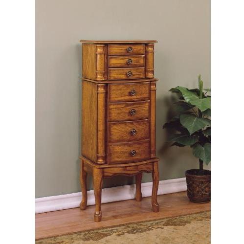 Powell Furniture - Woodland Oak Jewelry Armoire - 604-315