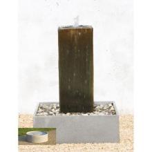 Campania Glazed Phineas Square Jar Fountain - Round Basin