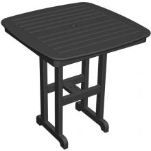 Poly-Wood Recycled Plastic Wood Nautical Counter Table - 37 Inch Square