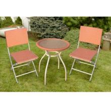 Bliss Hammocks Wicker Bistro Set - Orange