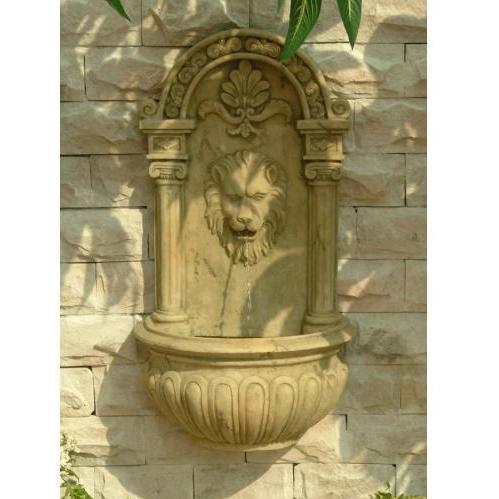 Bliss Hammocks Lion Head Wall Water Fountain