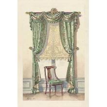French Windows & Curtains Poster Print