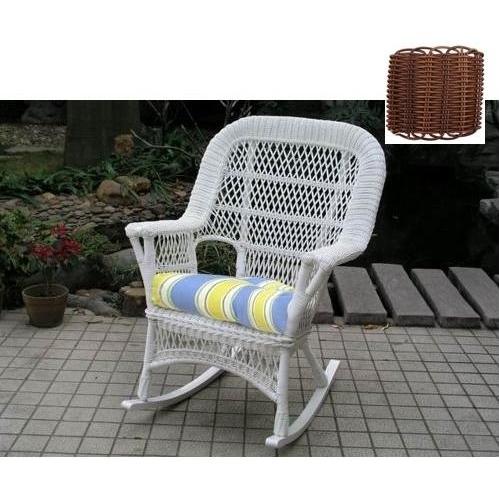 North Cape Pinehurst Resin Wicker Rocker - Antique Wash
