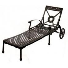 Darlee Monte Carlo Cast Aluminum Chaise Lounge With Cushions