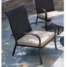 Alfresco Home Portofino Outdoor Wicker Stackable Lounge Chair With Cushion