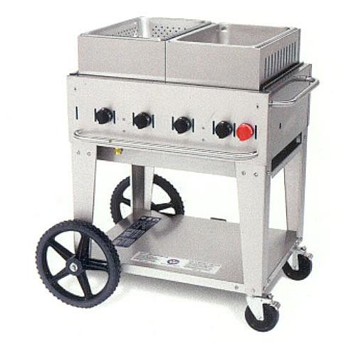 Crown Verity Gas Grills MS-2 Propane Gas Steamer/Foodwarmer
