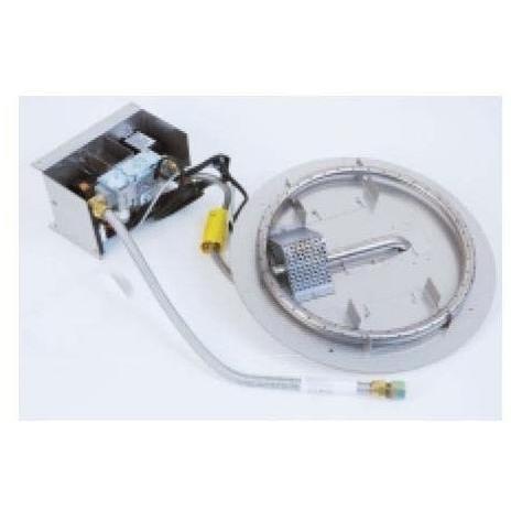 Peterson Outdoor Campfyre 24 Propane Gas Stainless Fire Pit Burner Kit With Manual Safety Pilot