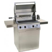 Solaire Gas Grills 27 Inch Deluxe Infrared Propane Gas Grill With Rotisserie On Square Cart Base