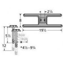 Cast Iron H Twin, Centered, 2.25 Inch Offset Burner 21002-72401