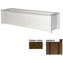 Eagle One Recycled Plastic 48 Inch North Hampton Planter Box New England Pattern - Brown