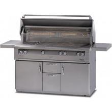 Alfresco Gas Grills LX2 56 Inch Sear Zone Natural Gas Grill On Cart W/ Side Burners