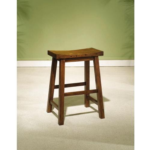 Powell Furniture - Honey Brown Counter Stool 24 Inch Seat Height - 455-430