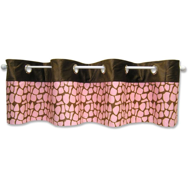Kenya Pink Window Valance