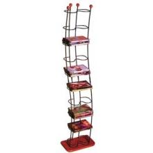 ATLANTIC 1386 Wave 74-DVD Wire Towers (Black/Cherry)