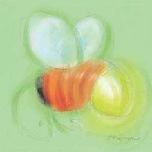 Lightning Bug On Green Poster Print