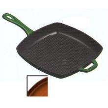 Lodge Enamel Cast Iron Cafe Grill Pan (gradated Brown)