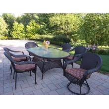 Oakland Living Wicker Dining Set
