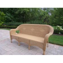 Oakland Living Resin Wicker 3 Person Settee