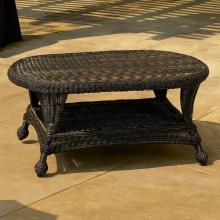 North Cape Port Royal Resin Wicker Coffee Table - Espresso