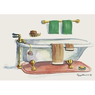 Vintage Tub Poster Print