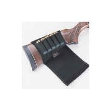 Uncle Mikes Butt Stock Shell Holder, Shotgun W/ Flap Black