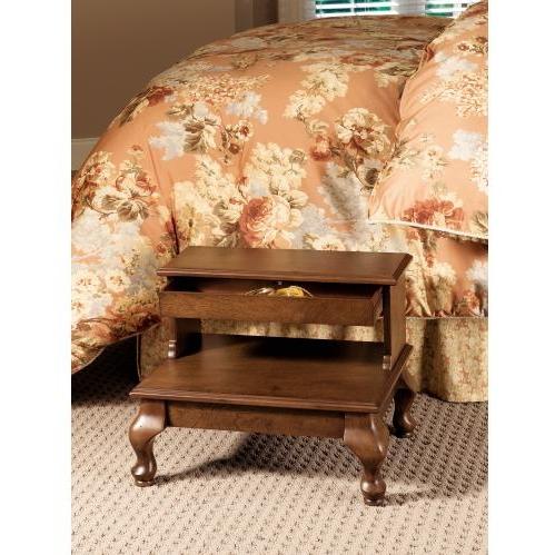 Powell Furniture - Attic Cherry Antique Cherry Bed Steps With Drawer - Overpacked - 961-535