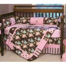 Embroidered Blossoms 4-Piece Crib Set