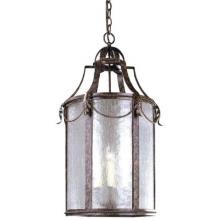 Iron Lanterns Collection Hanging Globe Light Fixture In Oxide Bronze Finish - 6 Bulbs
