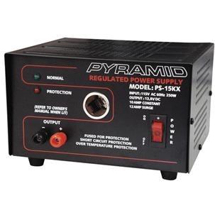 10-AMP, 13.8-VOLT POWER SUPPLY WITH CAR CHARGER ADAPTER