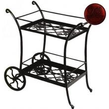 Windham Castings Catalina Tea Cart Frame Only, Black Cherry
