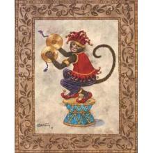 Monkey With Cymbals Poster Print