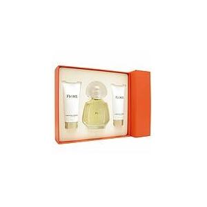 FLORE By Carolina Herrera EAU DE PARFUM SPRAY 3.4 OZ & BODY LOTION 3.4 OZ & SHOWER GEL 3.4 OZ